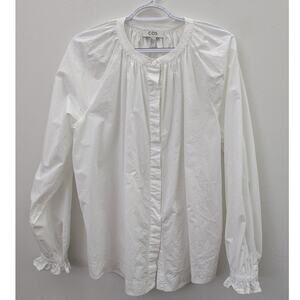 COS white cotton blouse